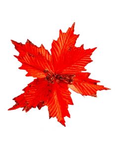Flor roja 26cm navideña