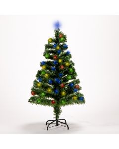 Árbol artificial navideño con luz 120cm verde