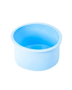 Molde silicón redondo liso 6x10cm celeste