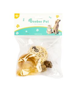 Juguete colgante para mascota marrón