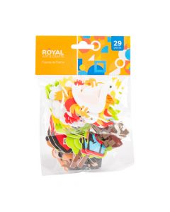 Figura foamy adhesiva animales granja 29pzas surtido