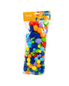 Pom pom afelpado 200pzas surtido