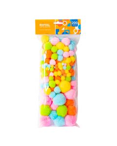 Pom pom afelpado 10mm 200pzas surtido