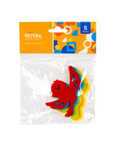 Figura foam pájaro 5pzas surtido
