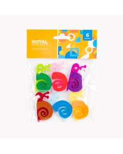 Figura foam afelpada caracol 12pzas surtido
