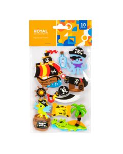 Figura foamy adhesiva 10pzas surtido