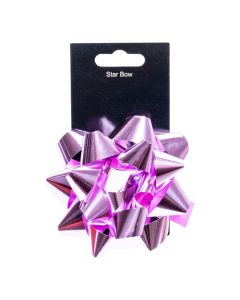 Moño plástico brillante lila