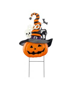 Figura calabaza con sombrero