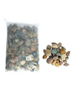 Piedra decorativa 3.5cm 10kg multicolor