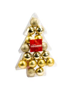 Esferas navideñas escarchadas champagne