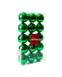 Esferas navideñas verdes
