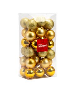 Esferas navideñas doradas