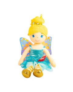 Muñeca tela hada 50cm celeste