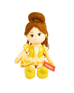 Muñeca tela princesa bella 36cm amarillo