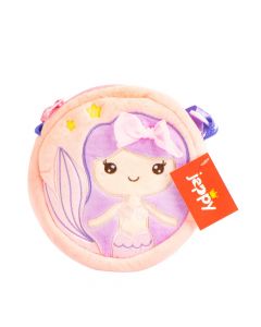 Bolso tela afelpado bordado sirena 
