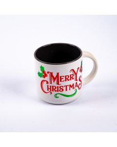 Taza cerámica Merry christmas bicolor surtido