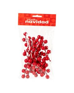 Cerezo navideño brillante rojo