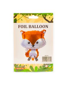 Globo metálico figura zorro 65x48cm