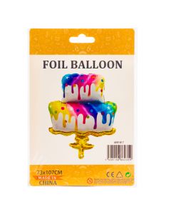 Globo metálico pastel doble multicolor 73x107cm