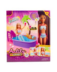 Muñeca barbie anlily enjoy summer con accesorios +3a