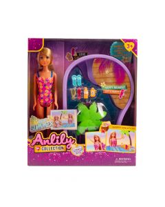 Muñeca barbie anlily enjoy summer con accesorios 11.5pulg +3a