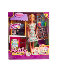 Muñeca barbie anlily summer show con accesorios 11.5pulg +3a