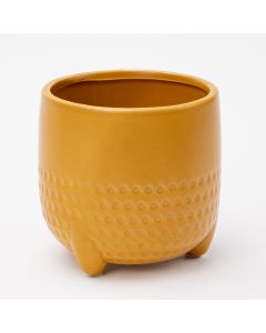 Maceta cerámica diseño puntos