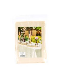 Mantel tela afelpado liso beige