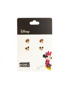 Aretes figura Mickey Minnie 2pzas