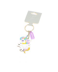 Llavero metálico unicornio keyroad multicolor