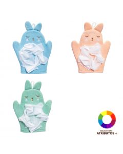 Guante de baño conejo