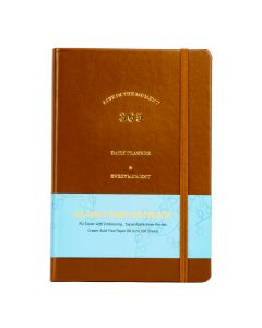 Agenda daily planner 160h marron