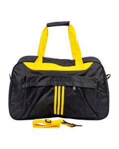Bolso tela negro y amarillo
