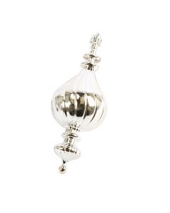 Esfera navideña lisa 15cm 2und plateado