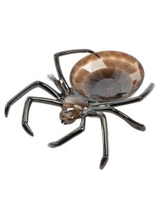 Bandeja plástica figura araña 24x22x6cm negro