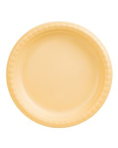 Plato biodegradable fecula maíz 9pulg 10und beige