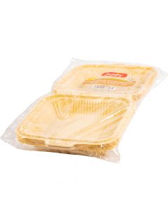 Bandeja biodegradable 8pulg 10und beige