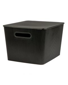 Caja organizadora plástica negro