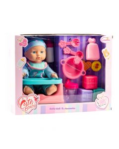 Muñeca bebé con accesorios
