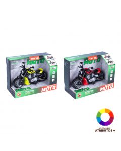Moto juguete luz y sonido.