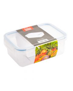 Recipiente plastico 1.1l rectangular viva home 19x13x7cm