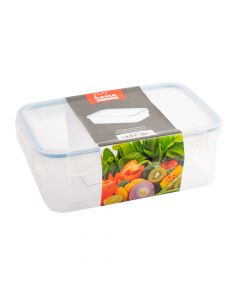 Recipiente plastico 2.2 l rectangular viva home 23.5x16.5x8.5cm