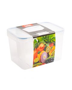 Recipiente plastico 7.2l rectangular viva home 28x20x18.4cm 