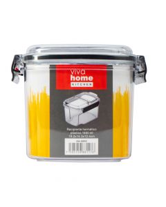 Organizador plástico liso con tapa e indicador día 1650ml