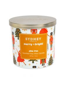 Candela aromática pine tree con frasco vidrio 397g