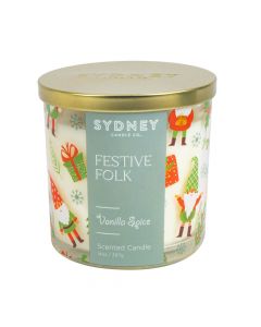 Candela aromática vainilla spice con frasco vidrio 397g
