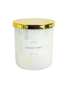 Candela aromática green envy con frasco vidrio 10oz 