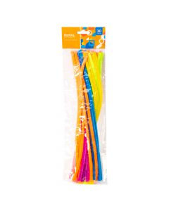 Limpia pipas afelpado neon 30und surtido