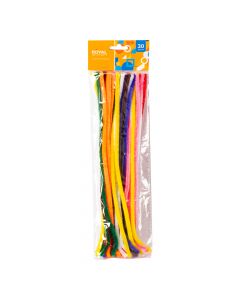 Limpia pipas afelpado 30mm 30pzas surtido