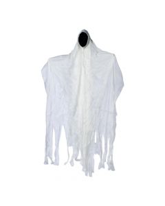 Espectro colgante de tela blanca